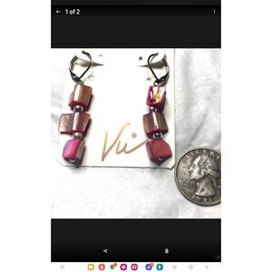 V Jump Pink Earrings